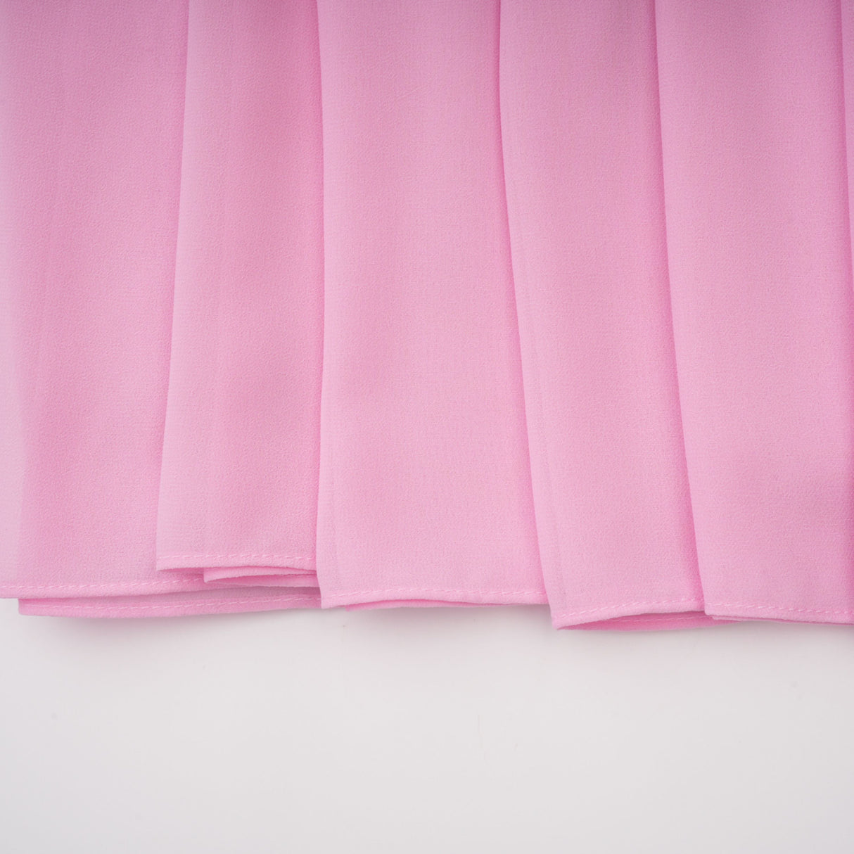Aurohaya Laetitia Pink Pleated Train Ruched Maxi Dress
