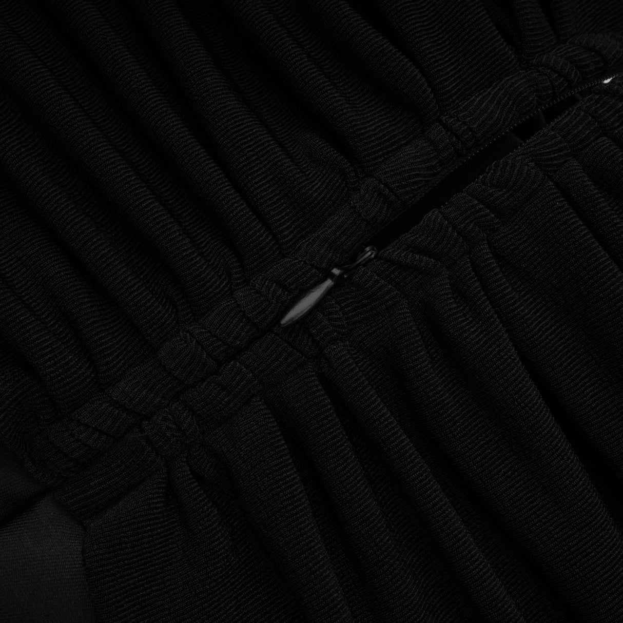 Aurohaya Ainara Black Off Shoulder Polished Midi Dress