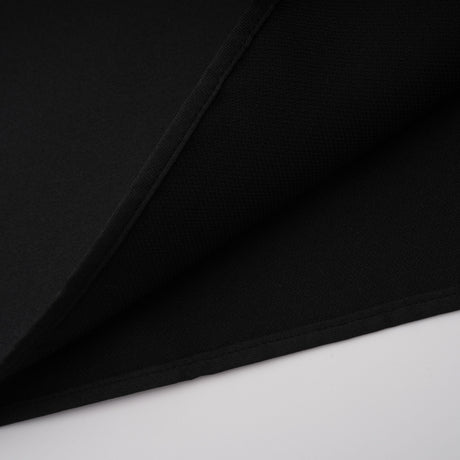 Aurohaya Anaïs Black Off Shoulder Polished Midi Dress