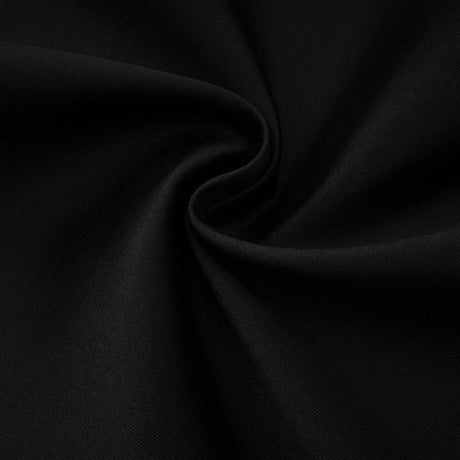 Aurohaya Anaïs Black Off Shoulder Polished Midi Dress