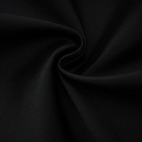 Aurohaya Ainara Black Off Shoulder Polished Midi Dress