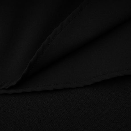 Aurohaya Anaïs Black Off Shoulder Polished Midi Dress