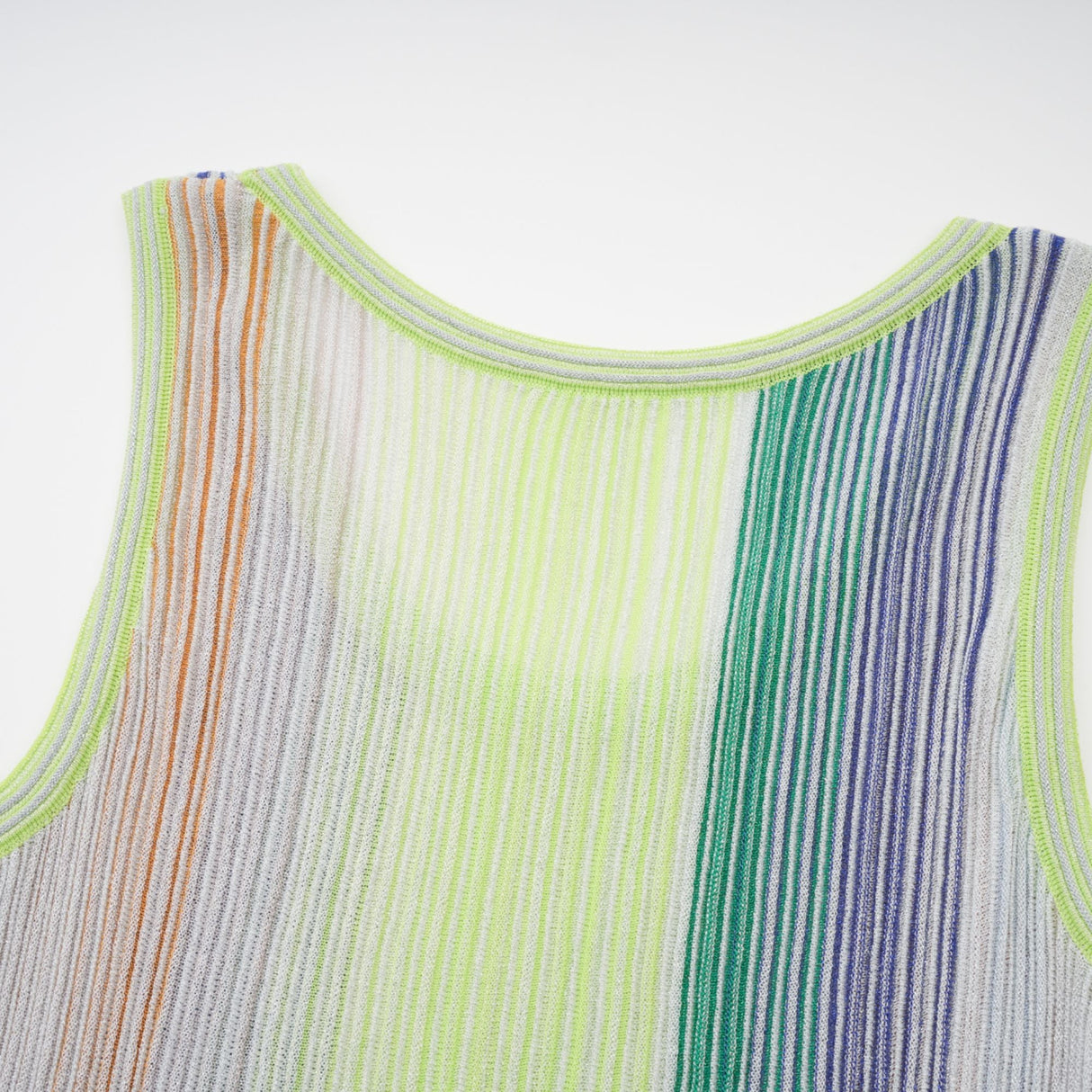 Aurohaya Amaryllis Green Sequin Striped Knit Mini Dress