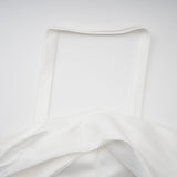 Aurélie white halterneck ruffled mini dress