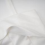 Aurélie white halterneck ruffled mini dress