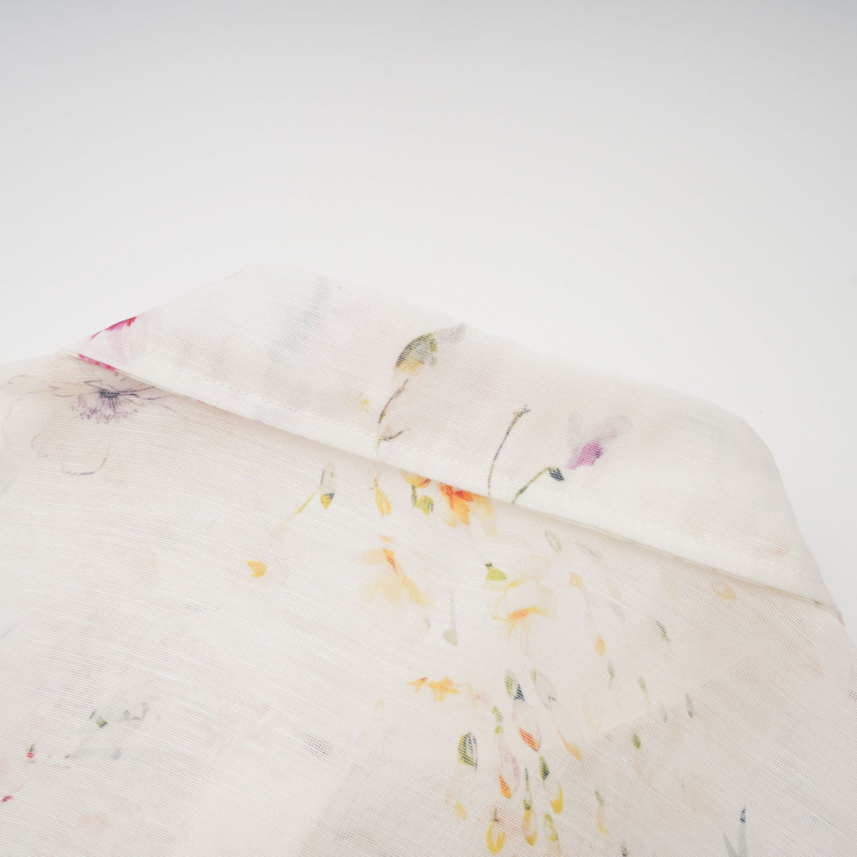 Aurohaya Zoé white floral-print tied midi dress