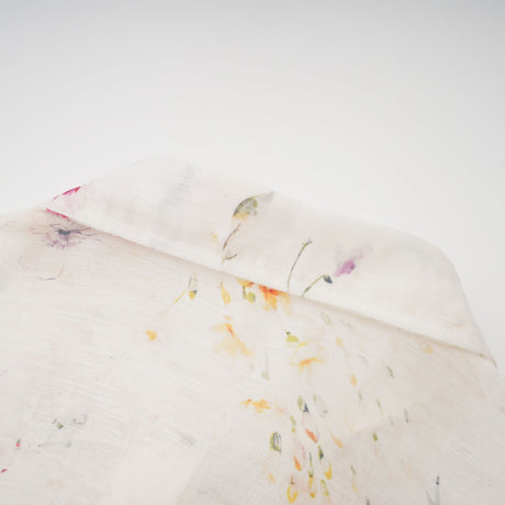 Aurohaya Zoé white floral-print tied midi dress