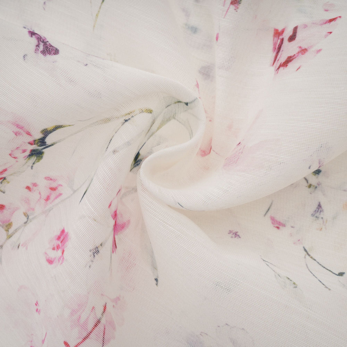Aurohaya Zoé white floral-print tied midi dress