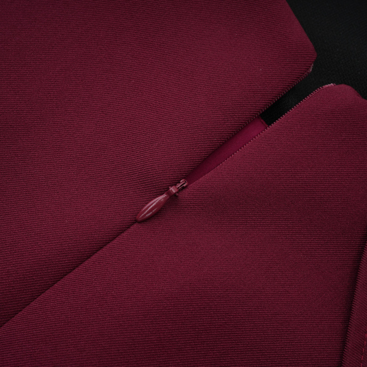 Aurohaya Wren Burgundy Asymmetrical Cape Maxi Dress