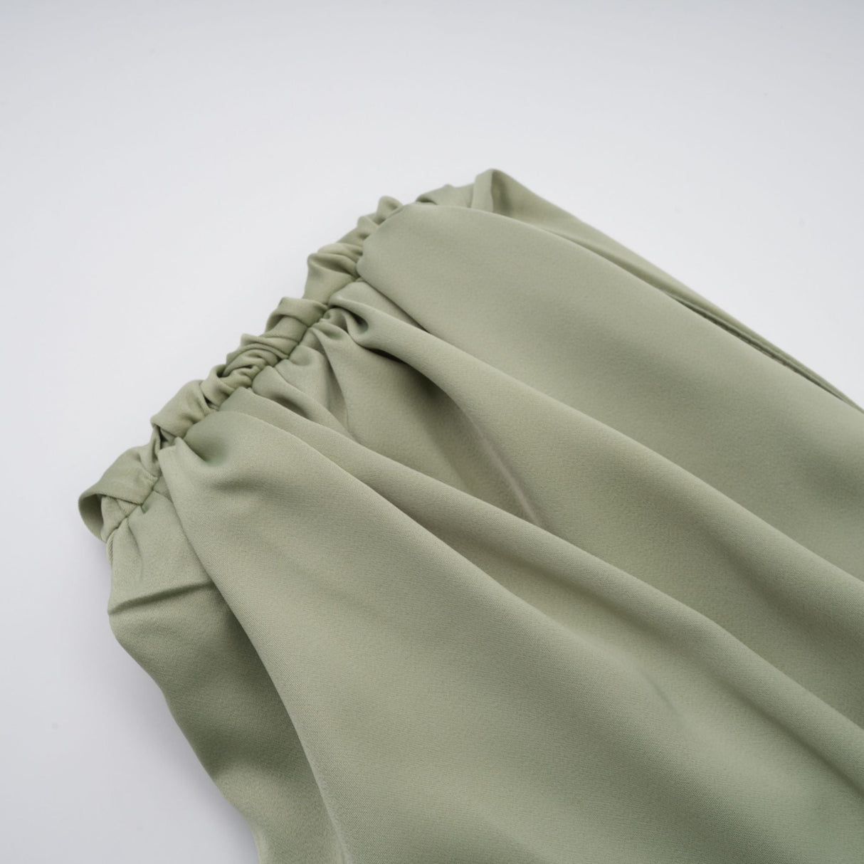 Aurohaya Benedetta Green One Shoulder Satin Maxi Dress