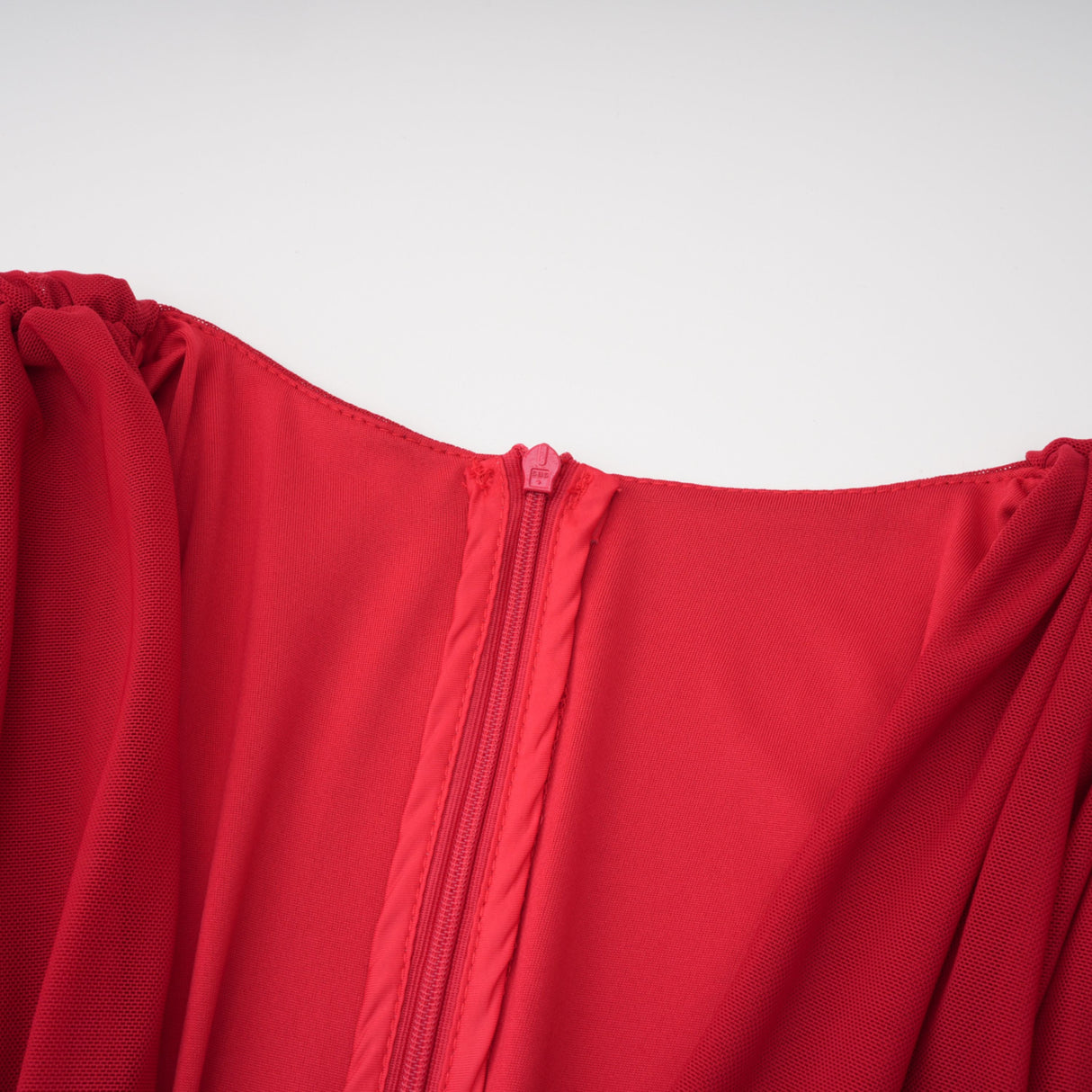 Aurohaya Fíona Red Asymmetrical Draped Maxi Gown