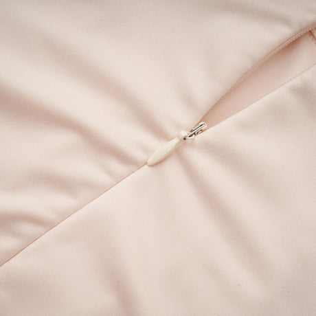 Aurohaya Joaquín Neutral Braid Detail Ruched Dress Maxi