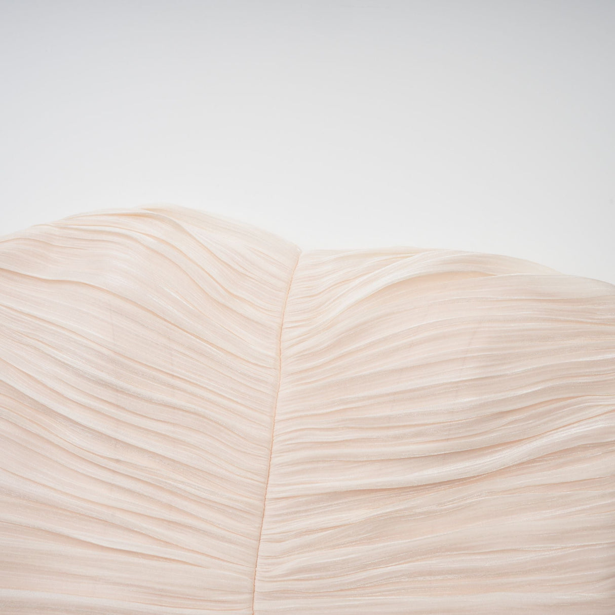 Aurohaya Céleste neutrals ruffled pleated maxi dress