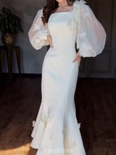 Square Neck Long Sleeve Floral Maxi Dress, DES121