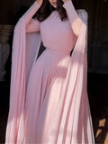 Shawl Sequined High Waist Maxi Dress