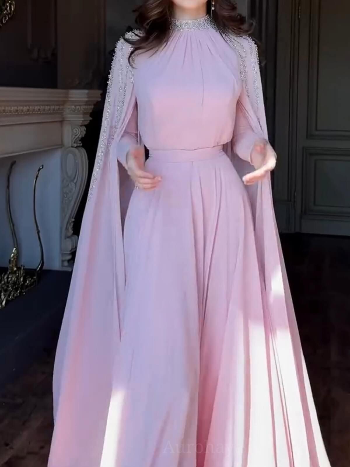 Aurohaya Shawl Sequined High Waist Maxi Dress