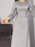 Flared Sleeve Fishtail Dress