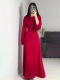 Flared Sleeve Fishtail Dress