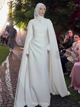 White Acetate Poncho Dress