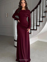 Patchwork Round Neck Ruched Maxi Dress