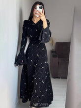Floral Long-Sleeve Long-Sleeve Maxi Dress