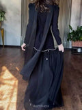 Square-Neck Scarf Included Mermaid Maxi Dress