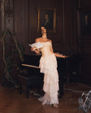 Justine Strapless Tiered Maxi Dress