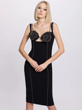 Aurohaya Ariella Bodycon Midi Dress