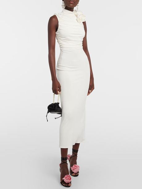 Aurohaya Odette Elegant Sleeveless Midi Dress