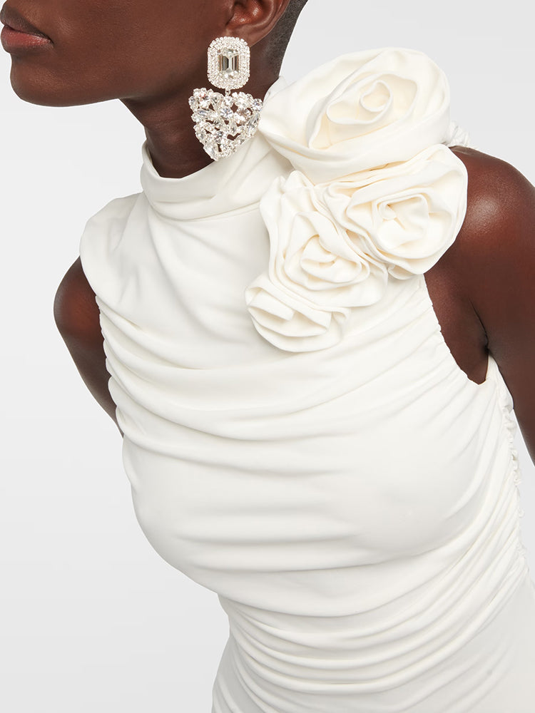 Aurohaya Odette Elegant Sleeveless Midi Dress