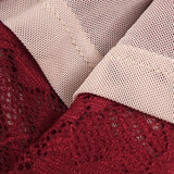 Aurohaya Violaine Lace Halter Maxi Dress