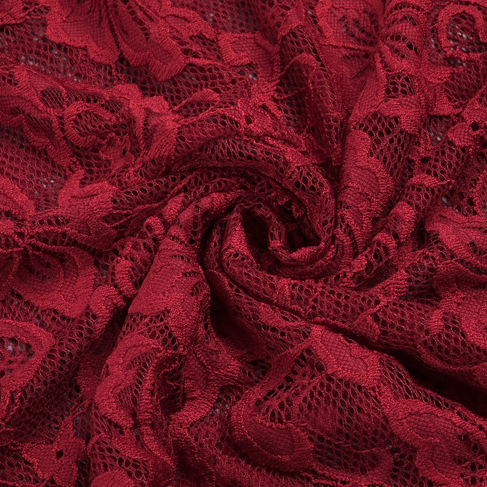 Aurohaya Violaine Lace Halter Maxi Dress