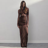 Aurohaya Isabeau Sequin Maxi Dress