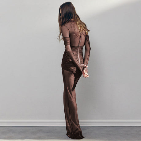 Aurohaya Isabeau Sequin Maxi Dress