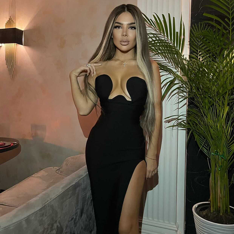 Aurohaya Alberta Strapless Maxi Dress