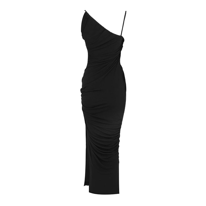 Aurohaya Célène Ruched Maxi Dress