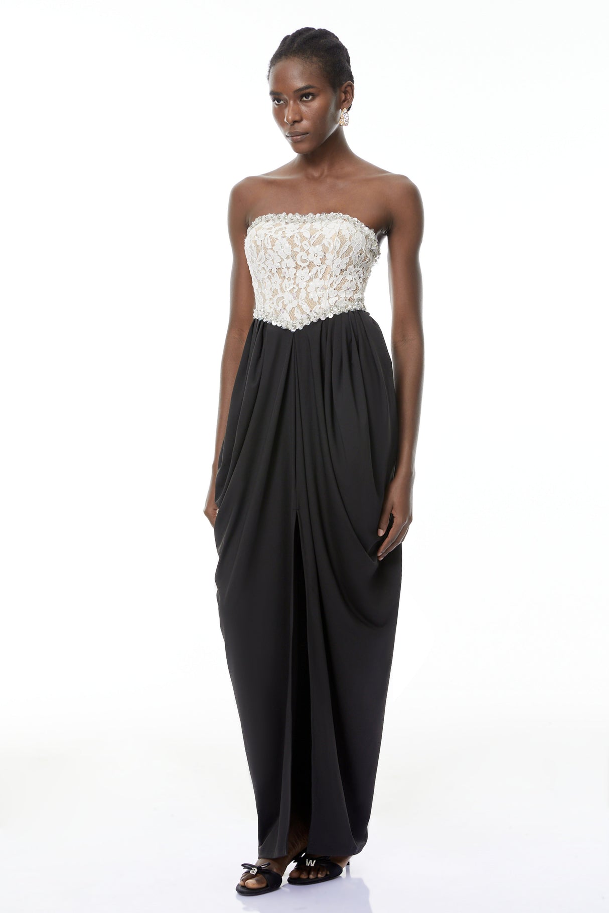 Aurohaya Hilla Color Block Maxi Dress