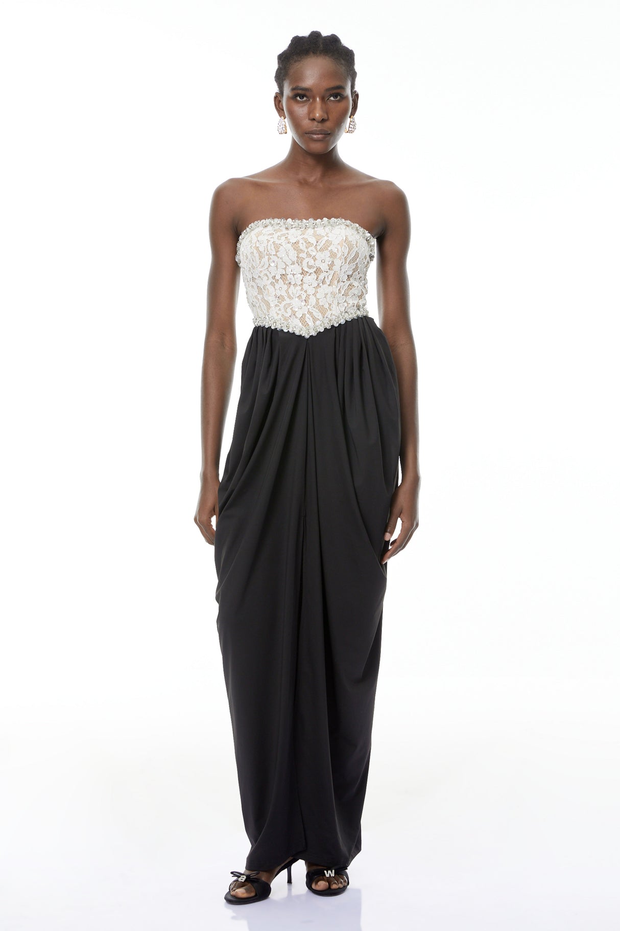 Aurohaya Hilla Color Block Maxi Dress