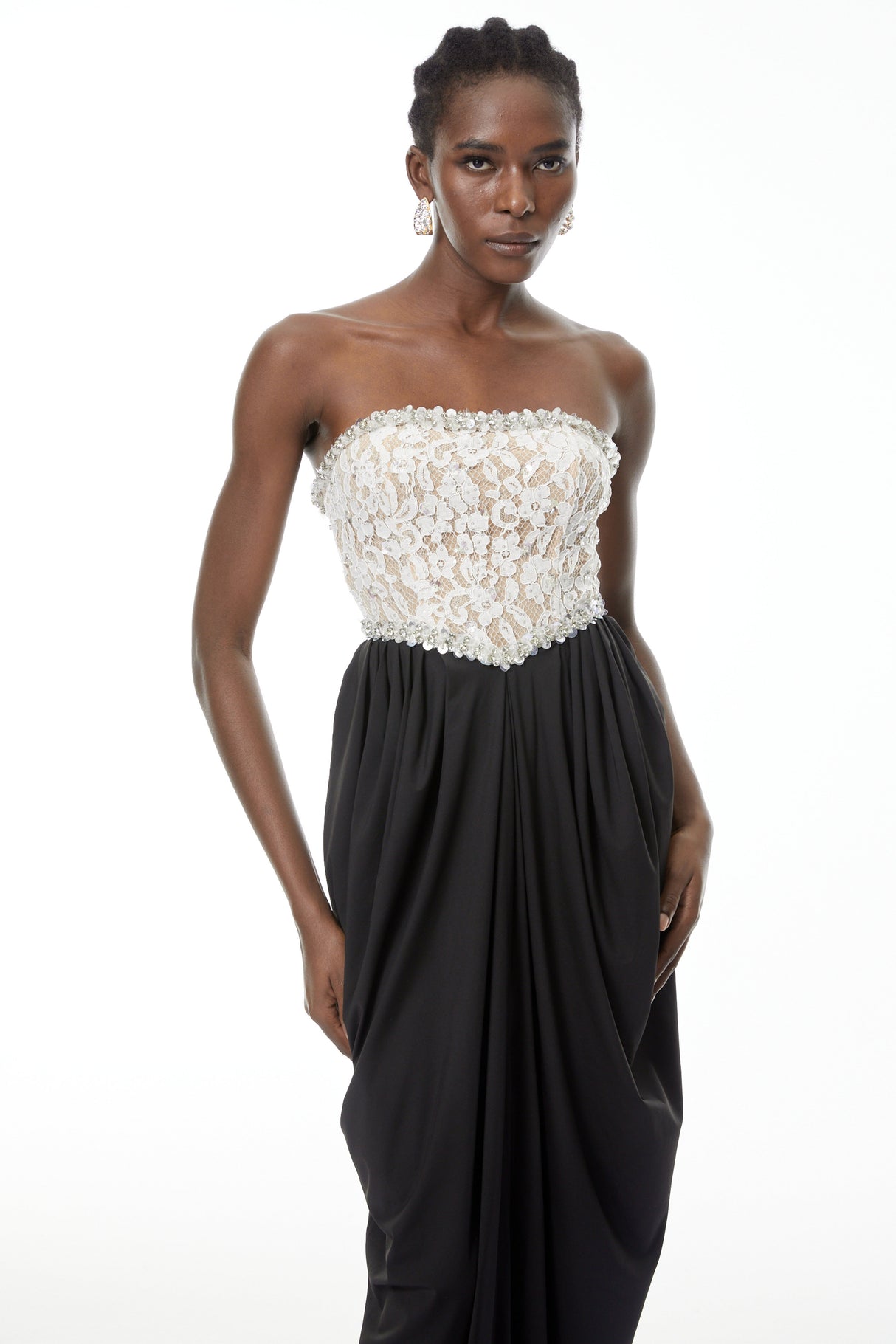 Aurohaya Hilla Color Block Maxi Dress