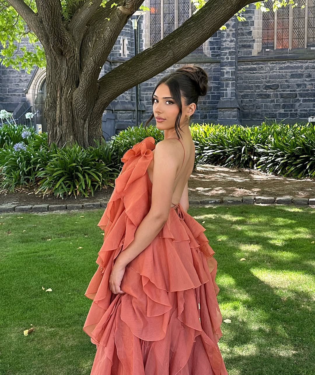 Aurohaya Romance Ruffle Tiered Maxi Dress