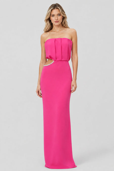 Maëlys_Strapless_Rhinestone-Cutout_Draped_Maxi_Dress_-_Rose_Red_-_selmori.com_-_01