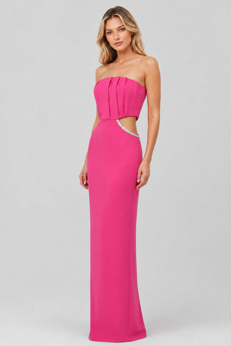 Maëlys_Strapless_Rhinestone-Cutout_Draped_Maxi_Dress_-_Rose_Red_-_selmori.com_-_06