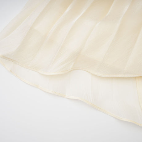Mina Strapless Sweetheart Ruched Maxi Dress / Champagne