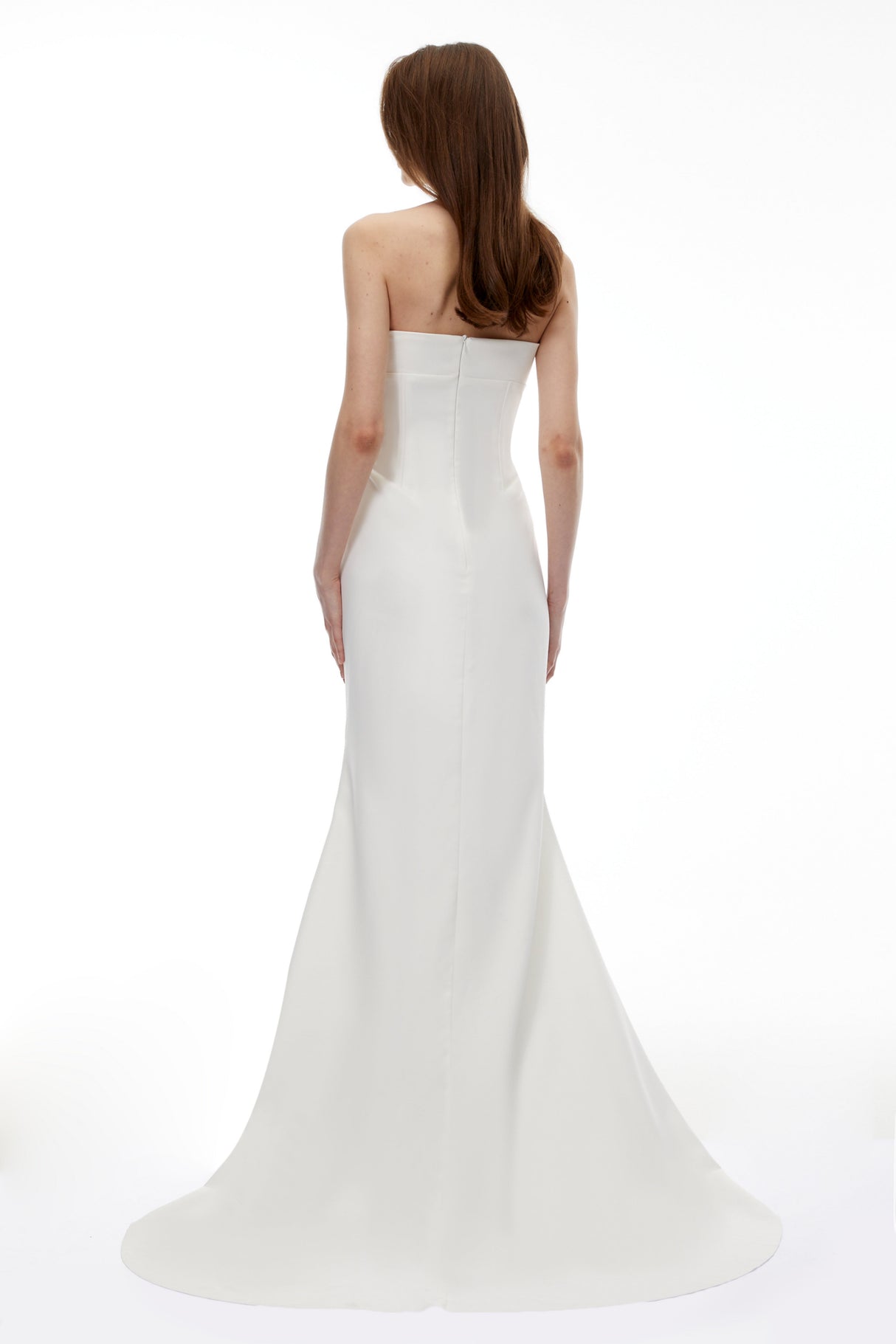 Aurohaya Mirewen White Off Shoulder Corset Maxi Dress