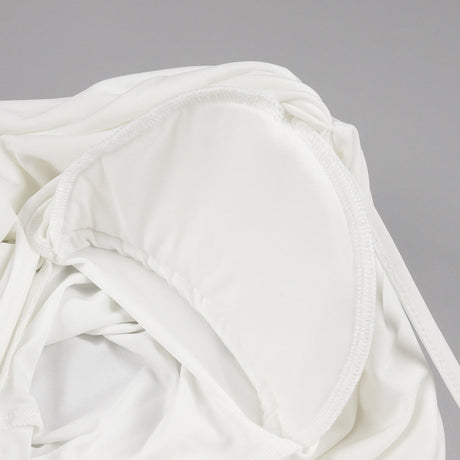 Aurohaya Lumière Long Sleeve Deep V Maxi Dress