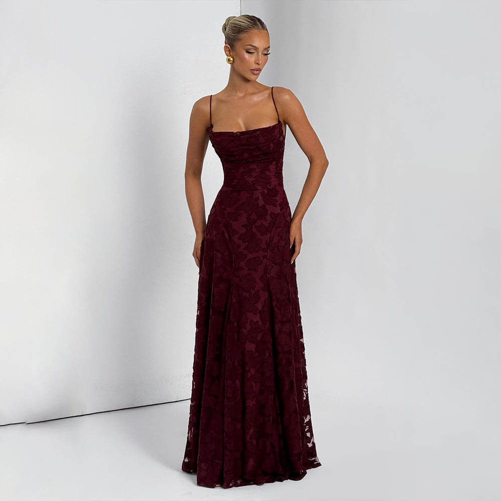 Aurohaya Victoire Lace Maxi Dress