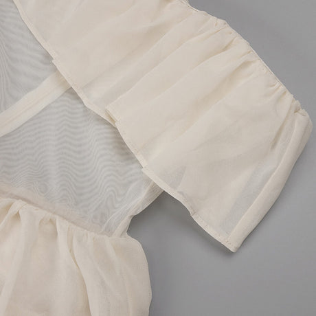 Aurohaya Justine Strapless Tiered Maxi Dress