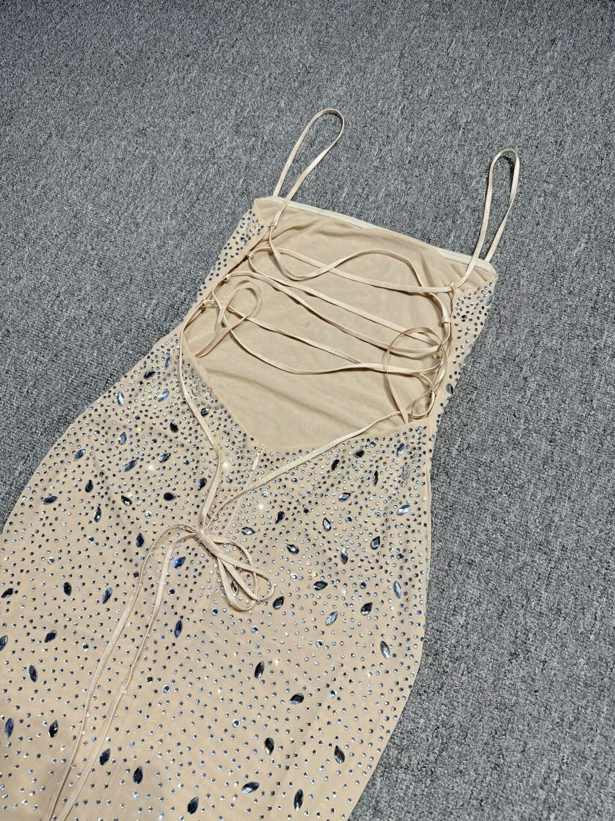 Aurohaya Mystère Sparkling Strapless Maxi Dress