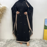 Chiffon Batwing Sleeves Abayas