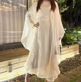 Starry Sky Solid Color Abaya